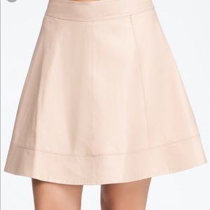 Bebe leather skater mini skirt sz6. NWT
